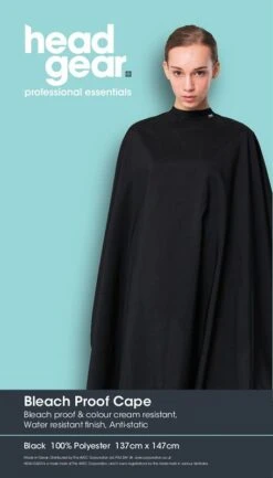 Head Gear Premium Bleach Proof Cape, Black