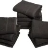 Head Gear Chlorine Resistant Towels, Black (12)