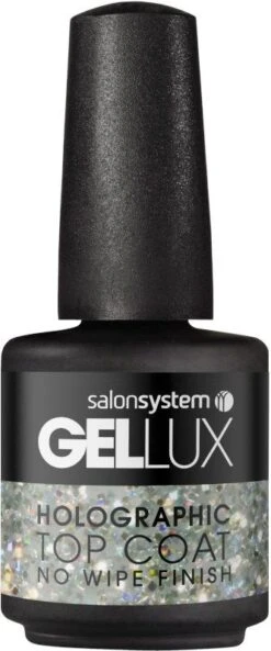 Salon System Gellux Holographic No Wipe Top Coat 15ml