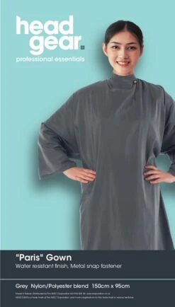 Head Gear Paris Deluxe Gown, Grey