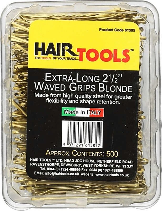 Hair Tools Waved Grips, Blonde 2.5" (500) 1 Hair Tools Waved Grips, Blonde 2.5" (500)