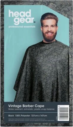 Head Gear Vintage Barber Cape