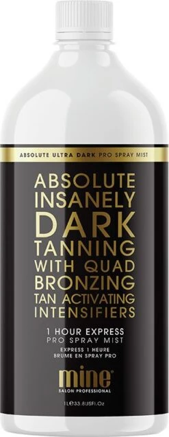 Minetan Absolute Pro 1 Hour Pro Spray Tan Mist 1 Litre