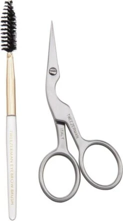 Tweezerman Brow Scissor & Brush Set