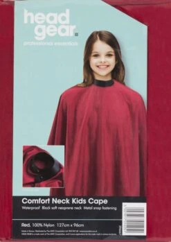 Head Gear Kids Cape With Comfort Neck, Red