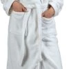 Sontuosa Fleece Robe White Medium