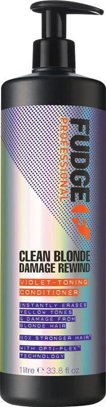 Fudge Professional Clean Blonde Damage Rewind Violet-Toning Conditioner 1 Litre