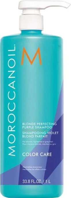 Moroccanoil Blonde Perfecting Purple Shampoo 1 Litre