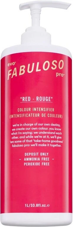 Evo Fabuloso Pro Colour Intensifier, Red 1 Litre
