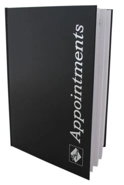 Appointment Book, Black 6 Column