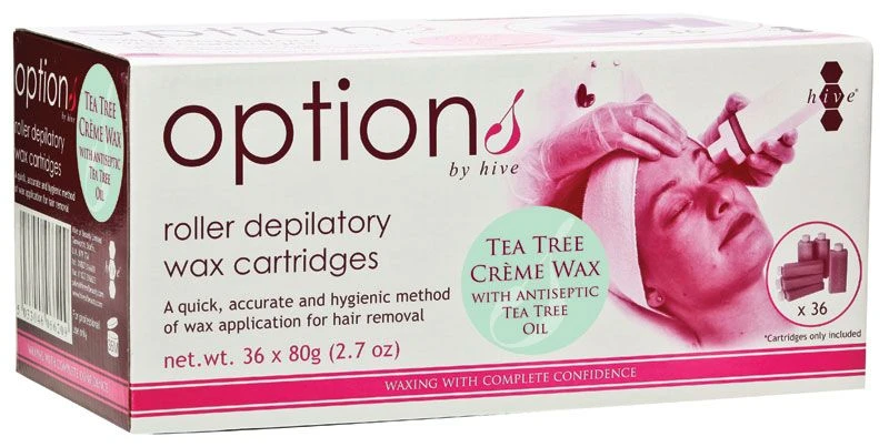 Hive Tea Tree Crème Roller Wax Cartridges 80g (36) 1 Hive Tea Tree Crème Roller Wax Cartridges 80g (36)