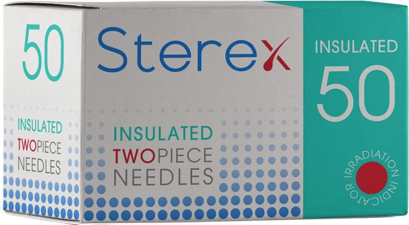 Sterex Insulated Two Piece Electrolysis Needles (50) 1 Sterex Insulated Two Piece Electrolysis Needles (50)
