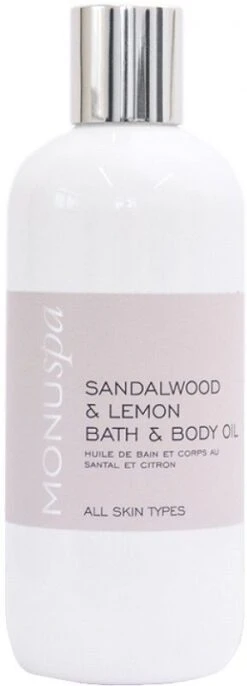 Monu Sandalwood & Lemon Bath & Body Oil 300ml