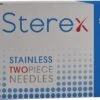 Sterex Stainless Steel Two Piece Electrolysis Needles (50)