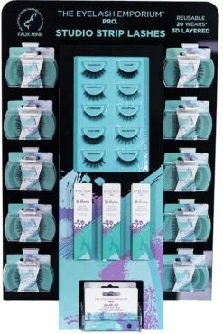 The Eyelash Emporium Studio Strip Lash Retail Display