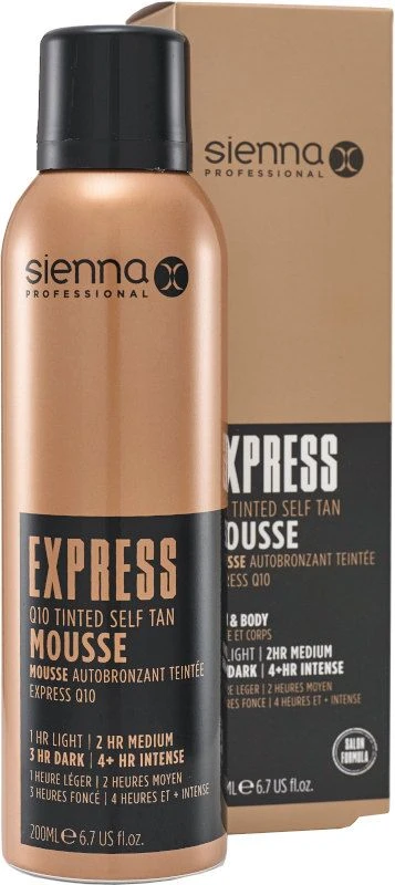 Sienna X Express Q10 Tinted Mousse 200ml 2 Sienna X Express Q10 Tinted Mousse 200ml - Image 2